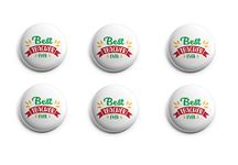 Hubops best teacher ever badge Round Pin Button Badge for Happy Teachers Day & Other Events school 58mm (pack of 6 58mm)