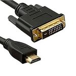 axGear Premium DVI to HDMI Cable DVI-D 24+1 Monitor TV LCD LED Display Converter Cable MM HD HDTV 6F 6Ft