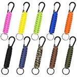 10 Pieces Paracord Keychain Quick R