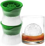 Tovolo Golf Ball Shaped Ice Molds, Assorted Set of 3 - Large Ice Mold Gift Set - Sports Themed Unique Ice Mold Chills Drinks - Odor-Free Freezer Storage, Dishwasher-Safe with Silicone Plunger