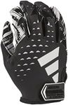 adidas Adizero 13 Football Receiver Gloves, Black/White, Small