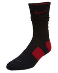 Nike Dri-FIT Elite Crew Basketball Socks Black/Varsity Red/Varsity Red Size Medium