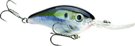 Strike King Lures Pro-Model 6XD Series Crankbaits, 3" Length, 1 oz, Natural Shad, Package of 1