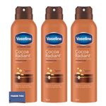 Radiant Spray Moisturiser Intensive Cocoa 190ml (3 Packs) - Deeply Moisturising, Fast-Absorbing, Non-Greasy, with Cocoa Butter Fragrance