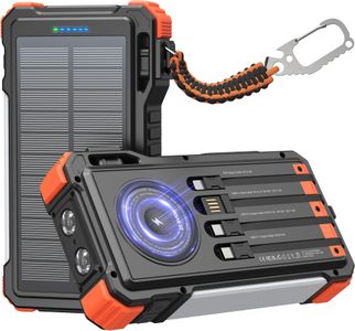 BLAVOR 20000mAh Solar Power Bank – Fast Charging, USB-C, Wireless, Camping Light