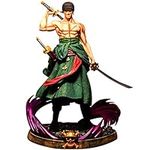 Ksopsdey One Piece Figure Roronoa Zoro Cartoon Characters Popular Anime Action Figure Collectible Model Statue Ornament Doll Collectibles Toy Decoration Collection Zoro Theme Cake Deco Car Decorations