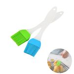 2 Pcs Pastry Brush Silicone, Cooking Baking Brush Set, Grill Brush, Heat Resistant Oil Brush Suit for Barbecues, Pastries, Food Stirring, Baking Cooking