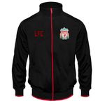 Liverpool FC Official Football Gift Mens Retro Track Top Jacket Black Large