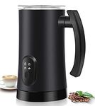 EPAZISOH Milk Frother 4-in-1 Automatic Hot and Cold Foam Maker Milk Warmer Electric Milk Steamer for Latte, Cappuccinos, Macchiato, Hot Chocolate Milk - 10oz/300ml