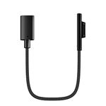 USB-C Charging Cable Compatible for Microsoft Surface Pro 7/6/5/4/3 Surface Laptop 1/2, Black Female Connect to, 45W 15V PD Charging Works with PD Power Supply-0.2 Meters (Cable Only)