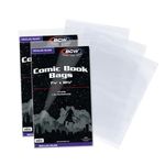 BCW Silver Age Comic Bags | Archival Quality, Acid-Free Protection for Silver Age Comic Books | Comic Collection Storage Comic Books Bags (200 Pack)