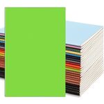 24Pack A5 Blank Notebooks Bulk, 60 Pages(30 Sheets) Unlined Journals Bulk 21.5x14cm Kraft Notebook Pack Soft Cover Notebooks for kids Students Office Writing Drawing (12 Assorted Color，Brown & Black)