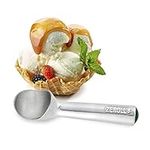 Zeroll 1016 Original Ice Cream Easy Scoop with Unique Liquid Filled Heat Conductive Handle Simple One Piece Aluminum Design Easy Release 32 Scoops per Gallon Made in USA, 2.5-ounce, Silver