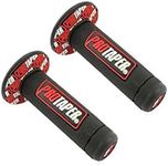 Honfitat Motorcycle Dirt Pit Bike Handlebar Grip - Rubber, 7/8inch, Red