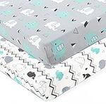 Stretchy Fitted Crib Sheets Set BRO