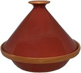 Raphael Rozen, Tagine Cooking Pot, Authentic Handmade Clay Cookware, 10 Quarts Family Size with Recipe Book