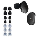 kwmobile 14x Replacement Ear Tips Compatible with Sony WF-1000XM3 / WF-1000XM4 / WF-1000XM5 - Set of Silicone Eartips for Earbuds Headphones