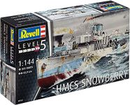 Revell 05132 Flower Class Corvette "HMCS Snowberry" 1:144 Scale Unbuilt/Unpainted Plastic Model Kit, Multi-color, 43.9 cm length