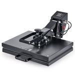 CREWORKS 40x50 cm Heat Press Machine for T Shirt, 16"x20" T Shirt Press Machine with Digital Control Dual Heating Tubes, Multipurpose Heat Transfer Machine for Pillow Case Tote Bag Mouse Pad Mask More