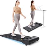 Urevo E3S Walking Pad with Incline for Home/Office | Powerful Yet Quiet 2.25 HP Smart Under Desk Treadmill with APP, LED Display and Remote Control | 0.9-6.4 kmph Speed, 265lbs/120Kg Weight Capacity