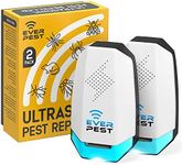 Ultrasonic Pest Conttol Plug in 2 Pack- Electronic Insect Defender - Roach Bed Bug Mouse Mosquito - Indoor Reject - for Cockroach Ants Mice Fly Rat Bedbug