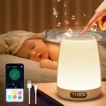 Baby Night Light Kids Night Light, 48 Colors+14 White Noise Night Light Baby Light+APP Touch Light Night Lamp,Dimmable Kids Lamp Night Lamp,3000mAh Baby Night Light Newborn+Timer Night Lights for Kids