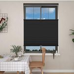 Changshade Top Down Bottom Up Shades,Blackout Cellular Shades Cordless,Top Down Bottom Up Cellular Shades,Honeycomb Blinds for Windows,Cellular Blinds Cordless,27Wide*72High,Black