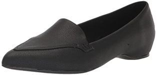 Anne Klein Women's Kala Loafer Flat, Black, 7.5 UK