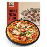 Chef Pomodoro Pizza Stone, Pizza Stone for Oven, Round Baking Stone for Grill and Oven, Baking Stone for Bread (15 inch)