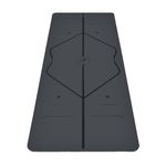 Liforme Original Yoga Mat – Free Yoga Bag Included - Patented Alignment System, Warrior-like Grip, Non-slip, Eco-friendly and Biodegradable, sweat-resistant, 4.2mm thick mat for comfort - Grey