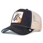 Goorin Bros. Men's The Farm Kappe aus Netzstoff für Damen und Herren Baseball Cap, Trucker-Goat-Charcoal-#27773, One Size