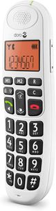 Doro PhoneEasy 100W Cordless Phone – Amplified Sound, Big Buttons, White