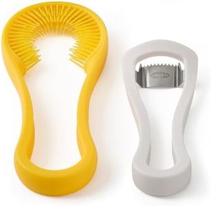 Chef’n Nesting Corn Tool Set, Corn Peeler and Desilker Brush, 2-in-1 Corn Silk Remover and Cob Stripper