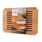Point Virgule Bread Chopping Board with Crumb Rack, Chopping Board with Crumb Tray, Bread Chopping Board, 40 x 27 x 3.5 cm
