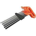 Dynamic D043420 Tools 8 Piece 9-Inch Long Loop Handle, SAE Hex Key Set, 5/64-Inch-3/8-Inch