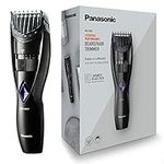 Panasonic ER-GB37 Wet & Dry Electric Beard Trimmer for Men with 20 Cutting Lengths, Standard UK 3pin plug, Black, 40 min usage