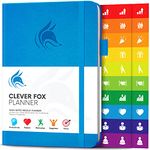 Clever Fox Planner – Undated Weekly & Monthly Planner for Productivity, Time Management & Goals – Organizer Journal – A5 (Blue)