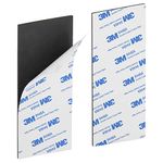 Magnetic Strips with 3M Strong Adhesive Backing (5.9 x 2.35 inches) Magnetic Tape with Adhesive Backing Heavy Duty Magnet Strips for Refrigerator Whiteboard, Most Surface (150 x 60 x 2 mm, 2 pcs)