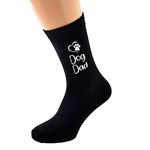 Dog Dad Design Black Mens Socks UK 5-12