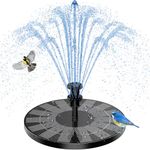 AISITIN 3.5W Solar Fountain, Solar Powered Fountain with 6 Nozzles, Solar Water Fountain for Bird Baths, Garden Decoration, Swimming Pool, Ponds, Fish Tank and Aquarium, Upgrade 7.1 inch Solar Panel