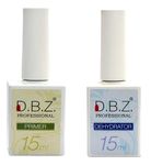 D.B.Z.® 2 Pcs Nail Prep Dehydrator Air Dry No Acid Primer Enamel UV Gel Nail Polish Kit for DIY at Home Nail Care Kit Nail Art Salon Professional (15ml each)