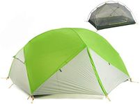 Mongar 3 Seasons Camping Tent 2 Person Ultralight Waterproof Tent 20D Silicone for Backpacking Cycling Hiking Mountaineering(new green)