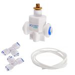 Konvio Neer Manual Tds Adjuster for All Ro UV UF Water Filter With 2 Tee Connectors and 2 Meter Pipe (White)