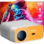 WZATCO Yuva Ultra, Native 1080P Fully Automatic, 4K Projector for Home, Ultra Bright 10500 Lumens, 300" Screen | HDMI ARC | 4D Keystone with Netflix, Prime etc | WiFi 6 & BT