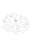 Sabrina Silver Wedding Ring Sets