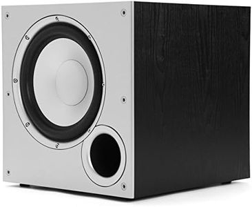 Polk Audio PSW10 10" Powered Subwoofer – Power Port Technology, Up to 100 Watts, Big Bass in Compact Design, Easy Setup with Home Theater Systems, Timbre-Matched with Monitor & T-Series Polk Speakers