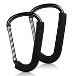 Universal Large Buggy Clips,pram Clips,pram Hooks Metal,Carabiner Stroller Hook,Pushchair Hook Clip,Extra Strong Baby Stroller Hooks Clip for Hanging Purses,Diaper Bag,Shopping Bags(2pcs)