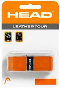 HEAD Leather Tour Tennis Racket Replacement Grip - Racquet Handle Grip Tape,Brown