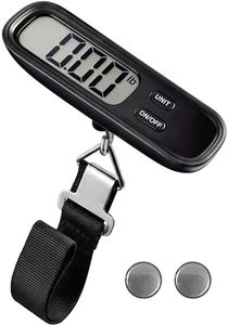 LUGGEX Luggage Scale, Suitcase Scale, Luggage Scale Travel Digital, Luggage Weight Scale with Large LCD Display (Black, 1 Pack)