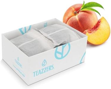 Teazzers Premium Peach Black Tea Bags – Great for Foodservice Commercial Ice Tea Brewers | Unsweetened USA-Made Bulk Green Tea for Restaurants, Cafés & Home Brewing (2 Ounce, 48 Count)